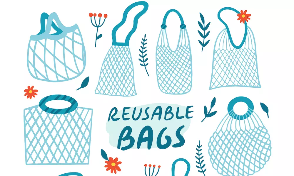 using reusable grocery bags